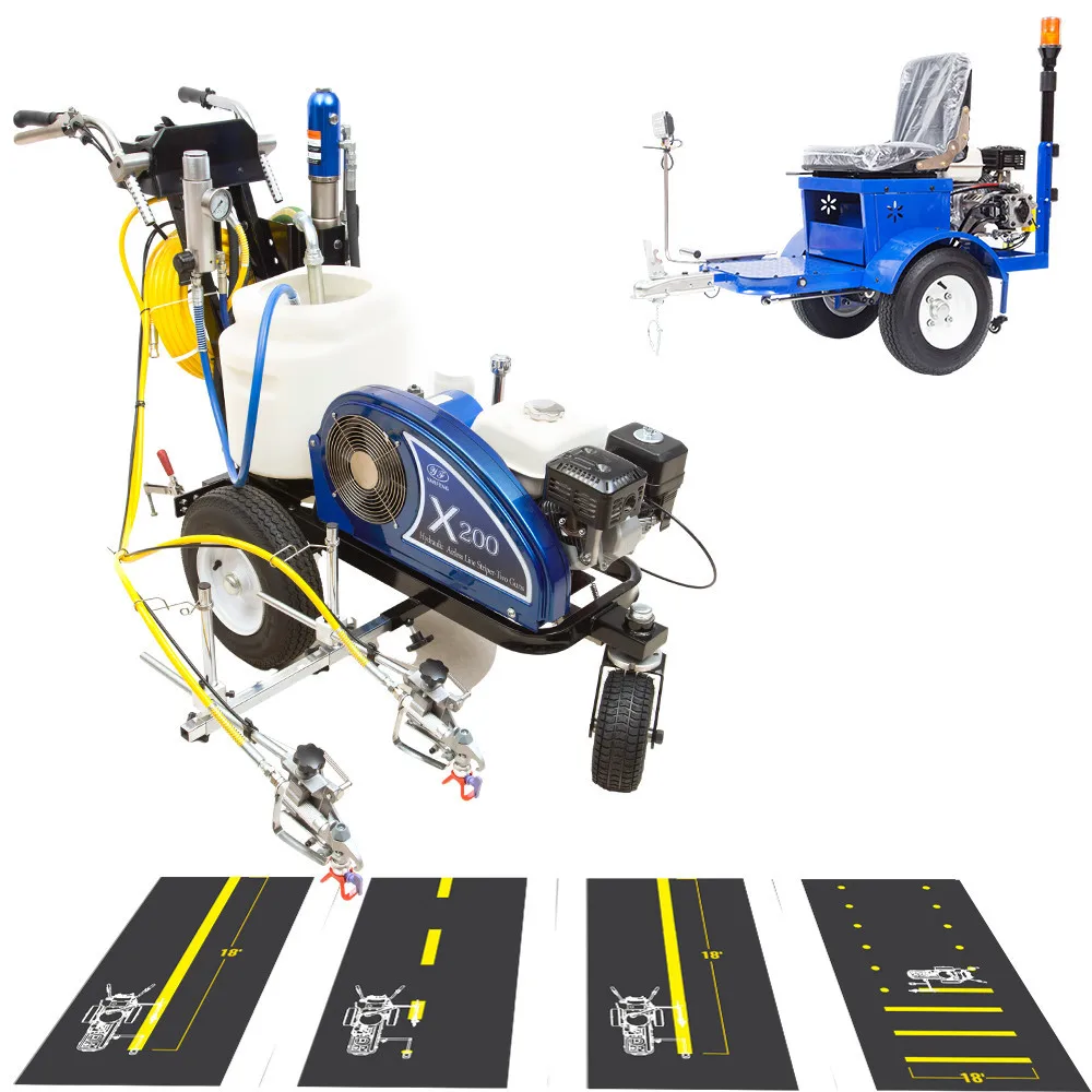 Cold Paint Spraying Road Line Marking Machine with Line Driver