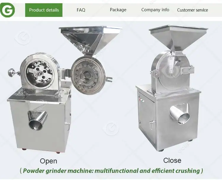 Food Process Sumac Grinder Universal Flour Milling Pulverizer Herbs Bark Grind Machine for China