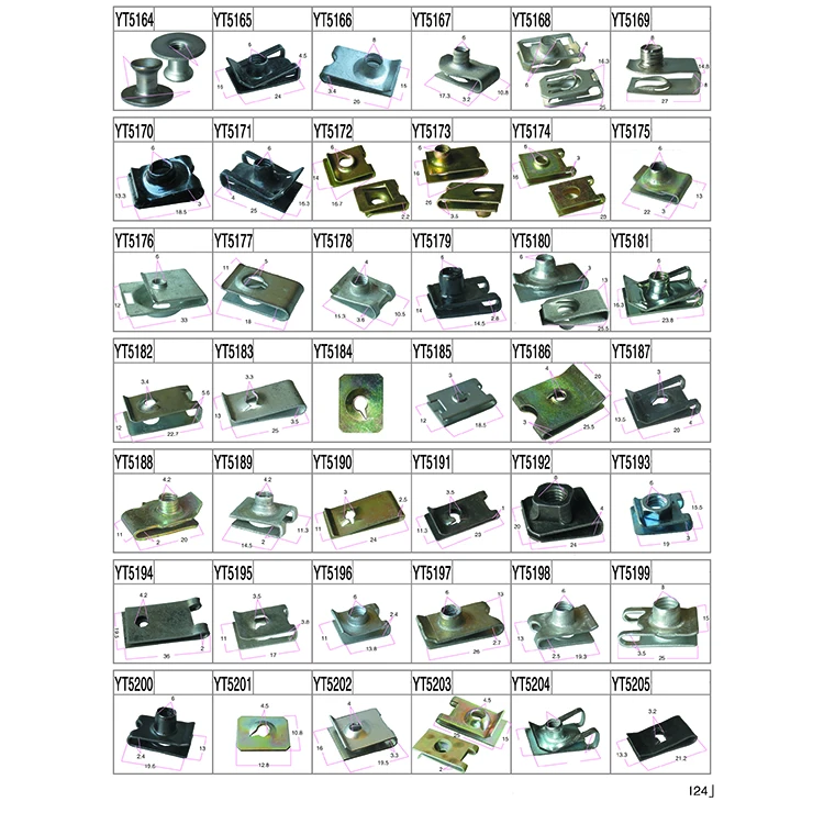 Kit 100 Pezzi Clip Fissaggio Auto - Pannello Porta E Trim A U - Universale