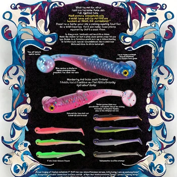 TGD New Arrival 6cm 1.3g Soft Fishing Lure Luminous Paddle Tail Double Colors for Saltwater Fish & Sea Bass – Soft Lure – view 4