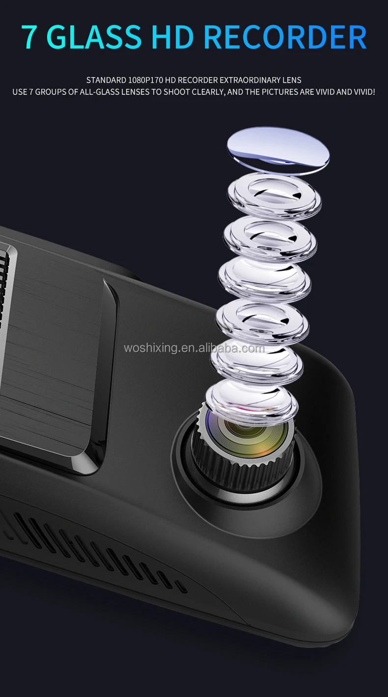 WOSX A10 4G جديد النسخة العالمية الداخلية المزدوج Lens1080P داش كاميرا سيارة كاميرا gps مجموعة عالية الجودة كاميرا أمامية للسيارات مرآة