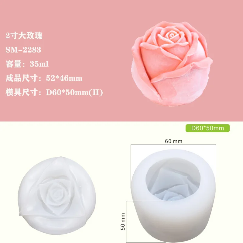 ICE MOULD 3D ROSE SILICONE MOLD