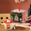 Red gift box packaging