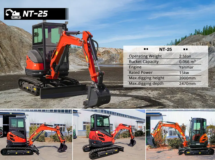 Free Shipping 1 Ton Mini Excavator with Kubota Engine - EPA/EURO 5 ...