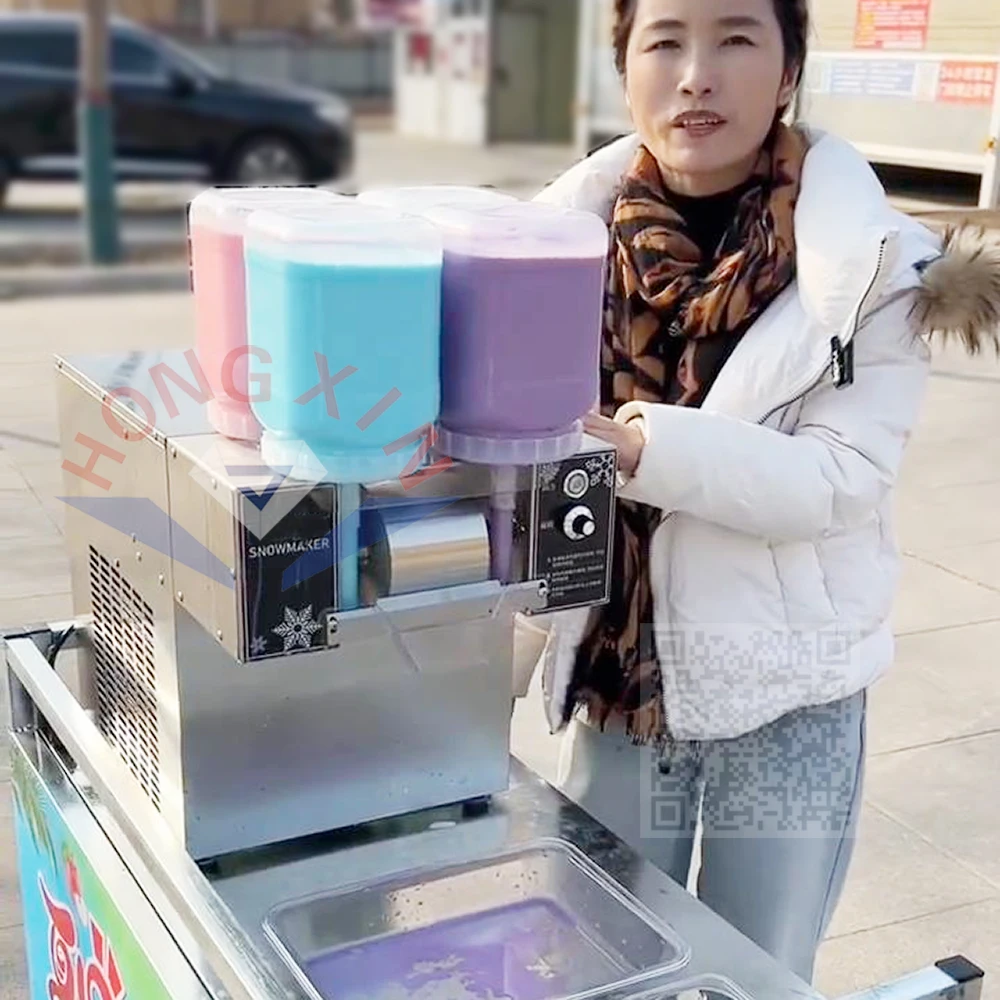 業務用かき氷機 韓国式ピンス クラッシャー スノーフレーク スラッシュ
