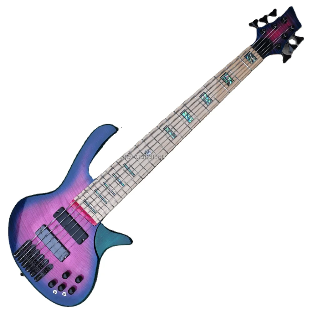 Flyoung High Quality 6 Strings Electric Bass Guitar Profectional Bass Guitar Amplifier Guitar