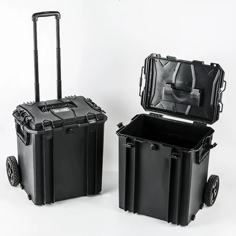 Glary Stackable Tool Case Box With Wheels Portable Trolley Hard Rugged