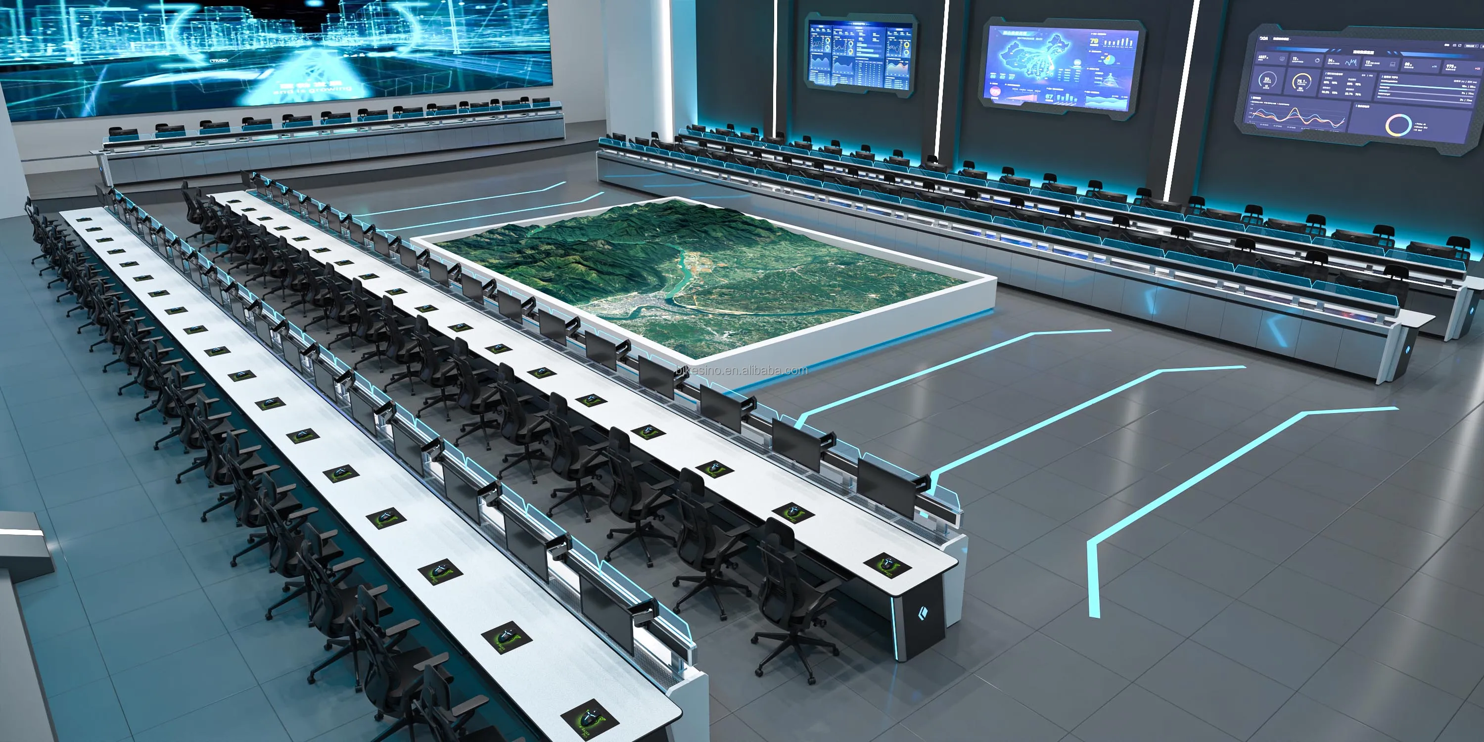 Kesino Control Room Consoles - Modern Industrial Furniture