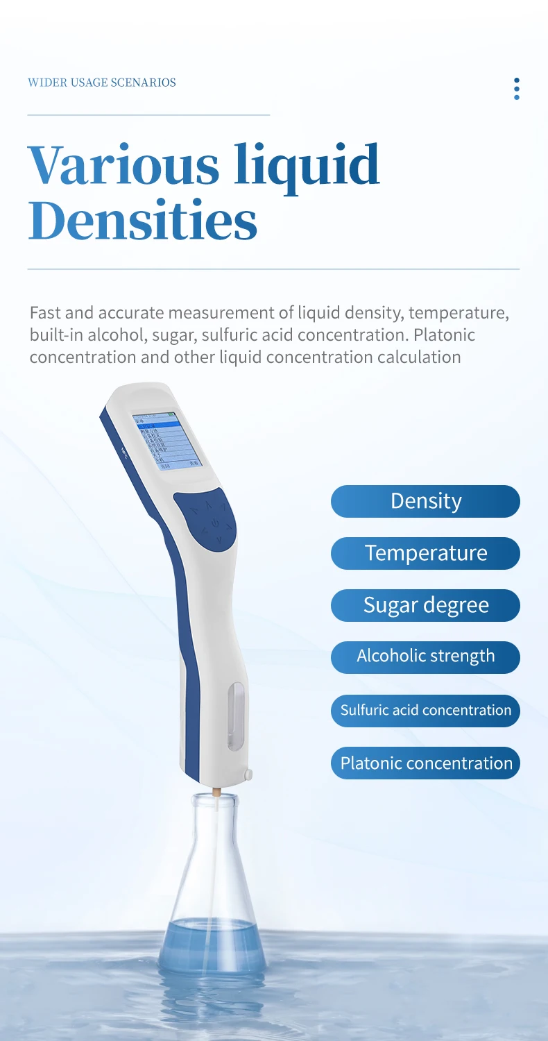 Portable Liquid Density Meter Liquid Density Determination Instrument ...