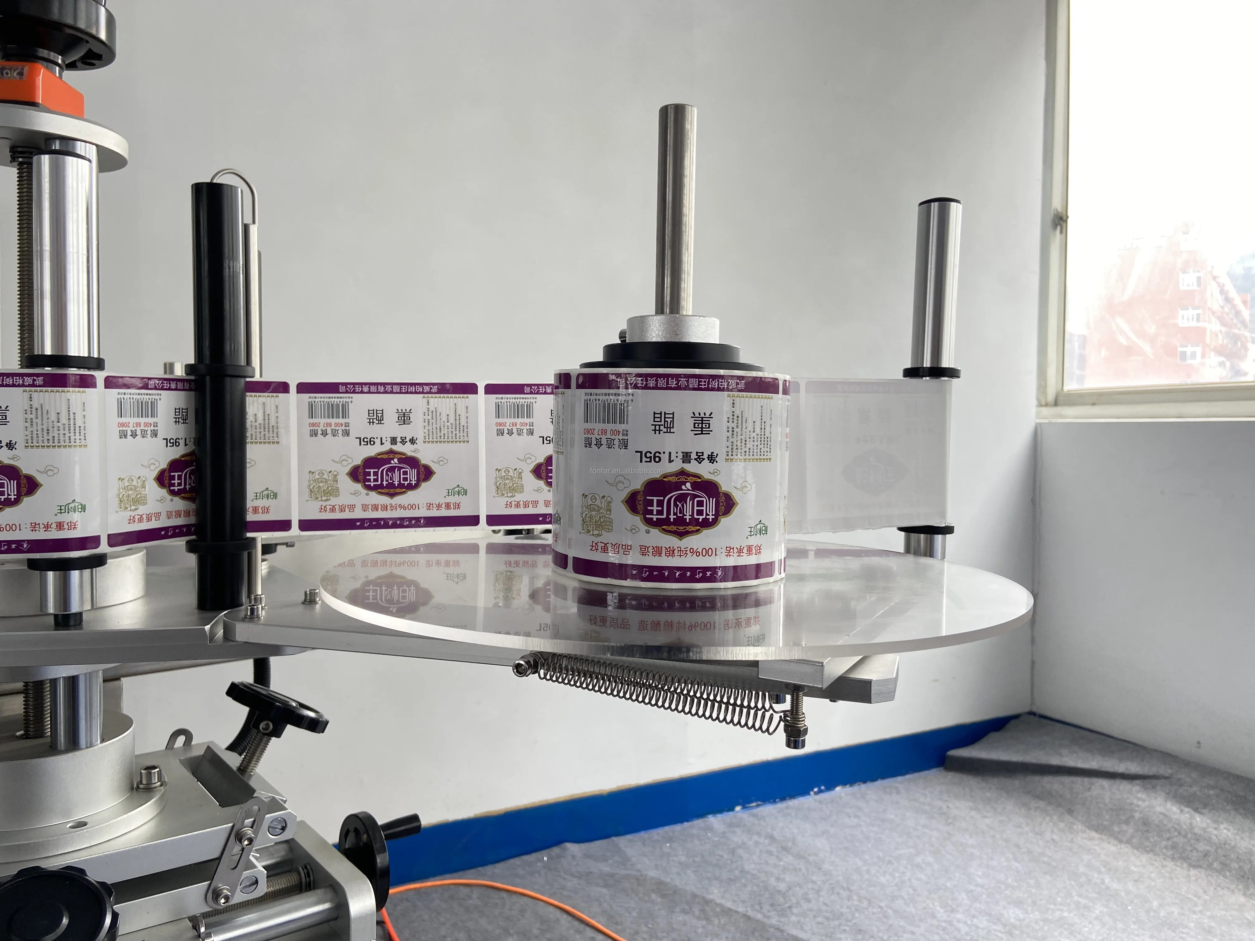 Automatic Chemical Label Sticker Machine / Automatic Bottle Label ...