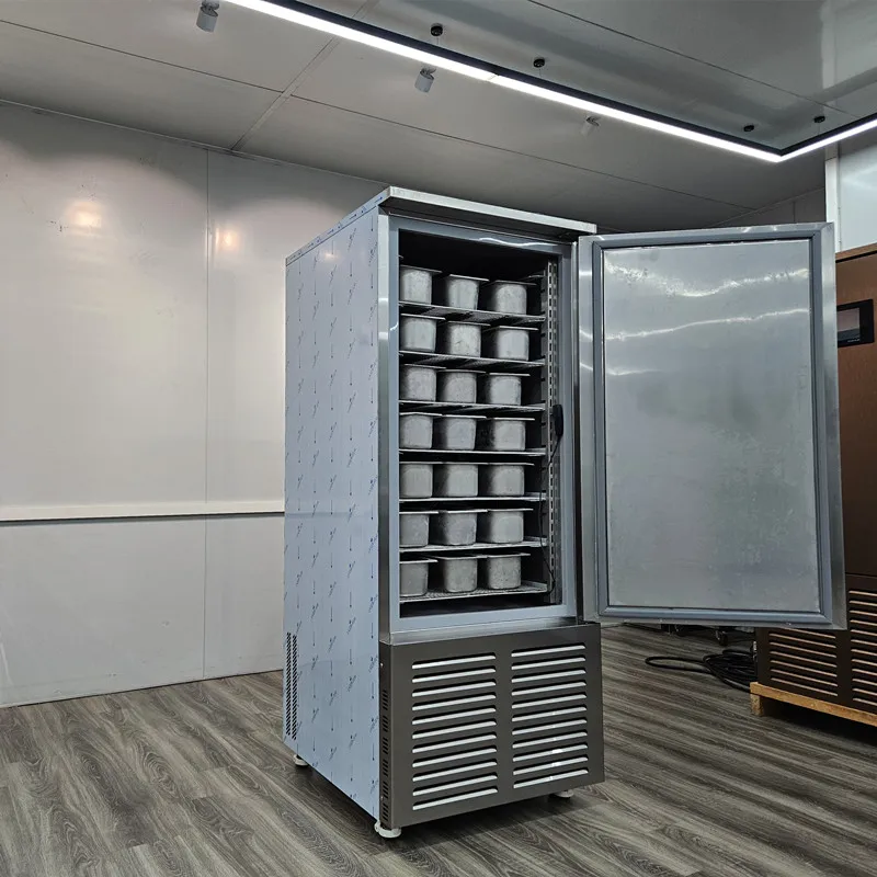 Top or Bottom Mounted Condensing Unit Blast Chiller for Home with Solid Door Quick Freezing Cabinet