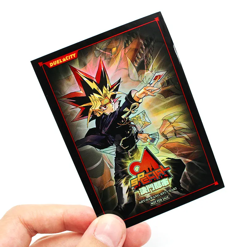 High Quality Holographic YuGiOh Cards Cover Protector Sleeves Cartoon Anime  Game Cards Sleeve