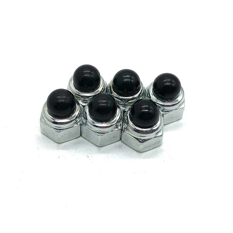 M3 M4 M5 M6 M8 M10 304 Stainless Steel Acorn Cap Domed Hex Nylon Insert Self Lock Nut Nylock Locknuts