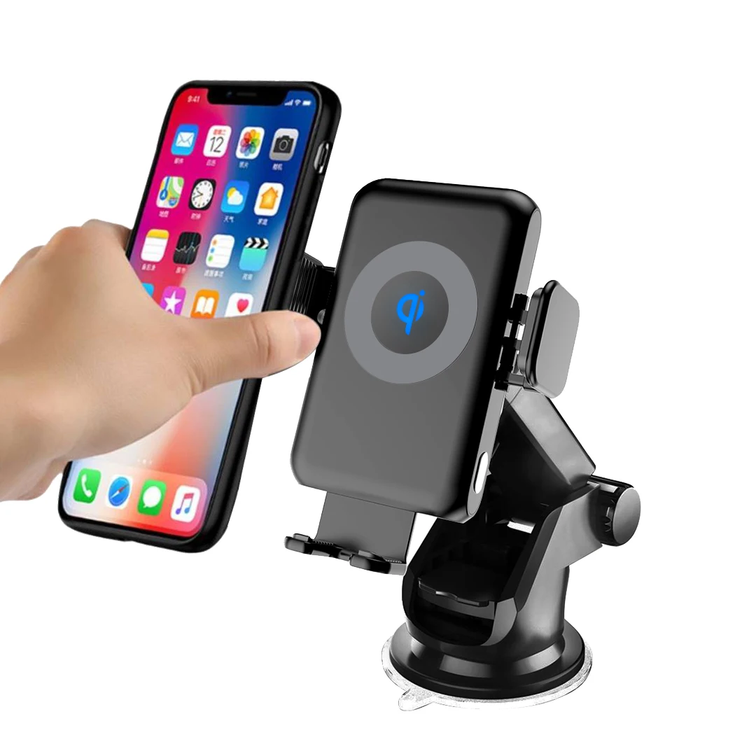 KC Certified Light up Logo Fast Wireless Car Phone Holder Charger