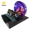 Black 9D dome flying cinema 8seat