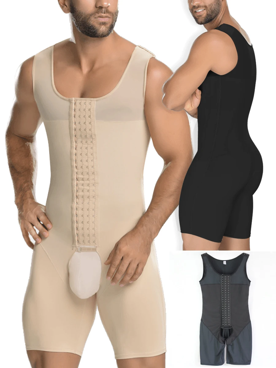 high compression adjustable crotchless body shaper
