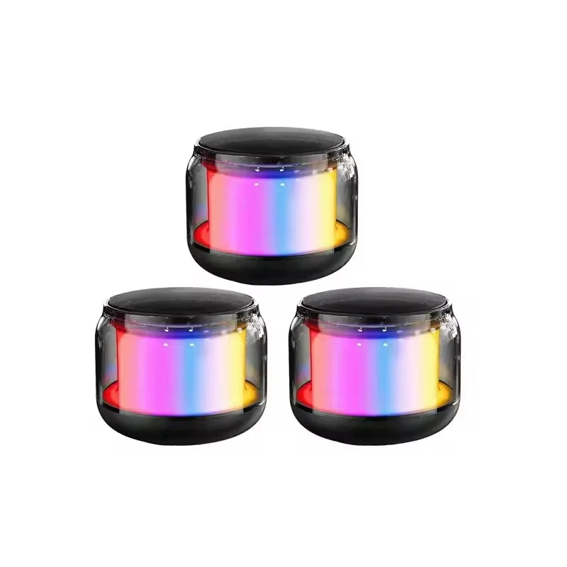 BT 5.0 Speaker Subwoofer Portable Player RGB Light Speaker Waterproof USB Outdoor Speaker