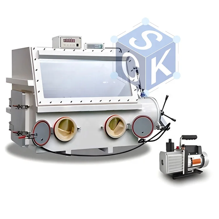 Laboratory Anaerobic Stainless Steel Vacuum Glove Box Anhydrous Oxygen