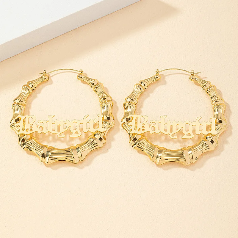 Lot Golden Round Big Hoop Earrings Accessories Exaggerated - Temu