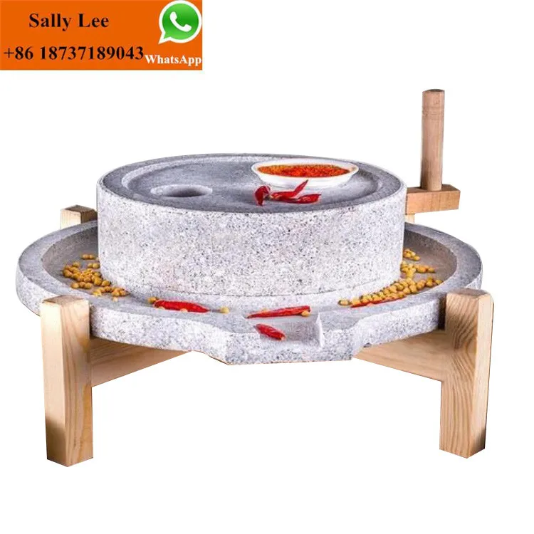 Manual Mini Sesame Paste Tahini Wheat Grain Stone Flour Mill Machine for Sale
