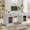 White + Solid Wood+MDF+Glass