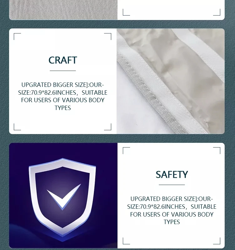 Fumei Tourmaline Sauna Blanket With Low Emf Slimming Sauna Blanket For