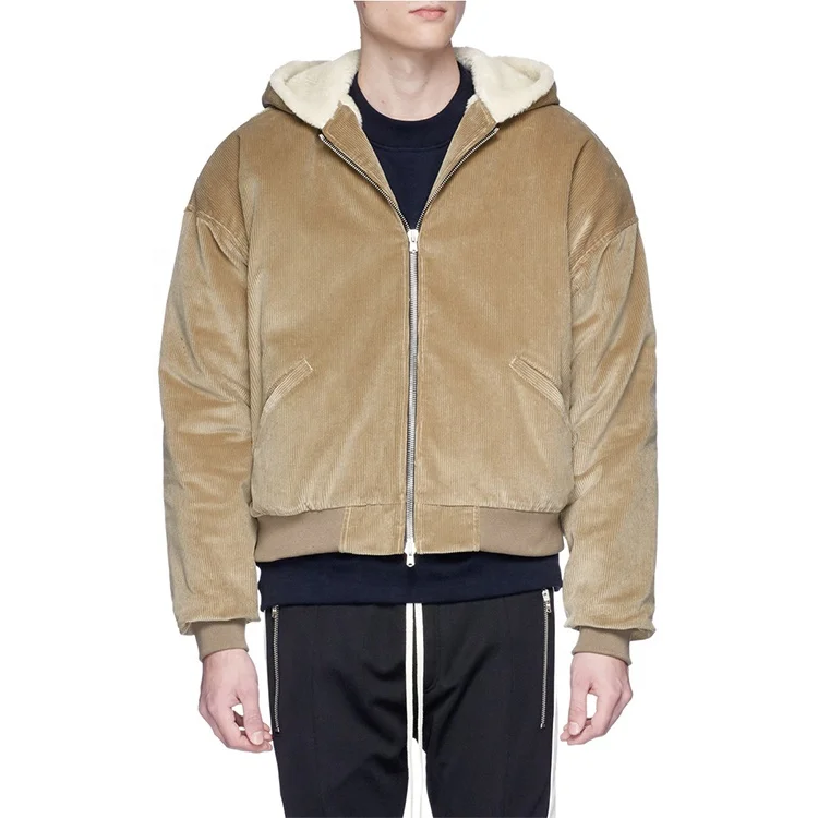 Fashion Men Winter Hoodie Light Brown 