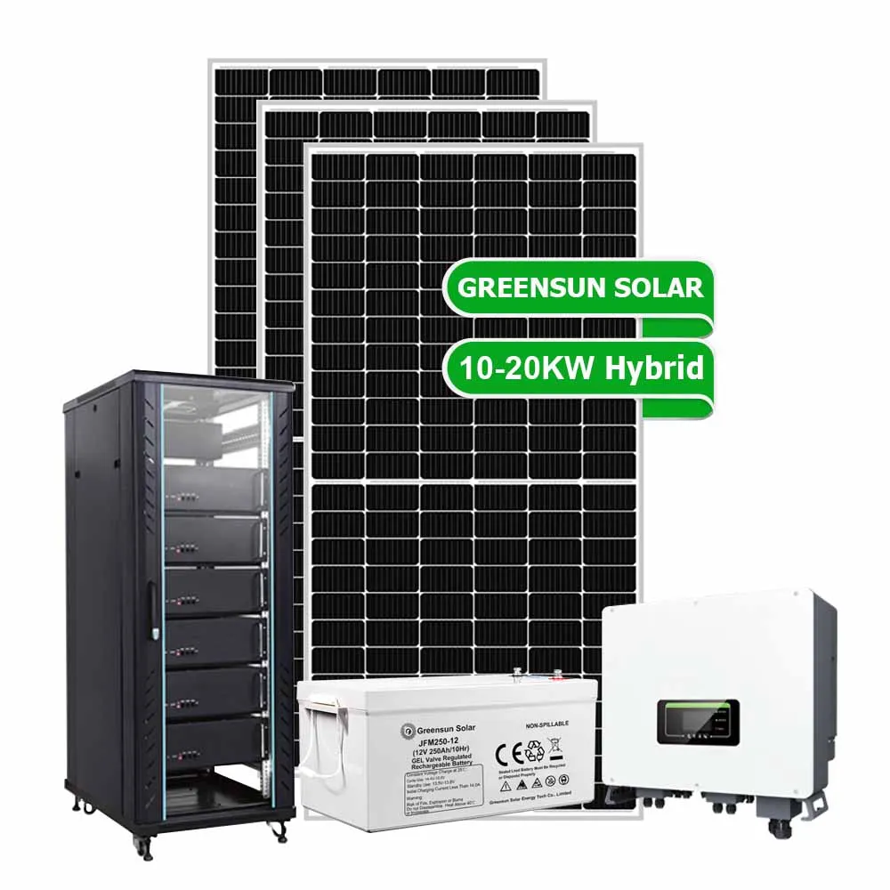 Greensun 20KW 3 Phase Hybrid Solar Power System 10KW Portable Solar Inverter System
