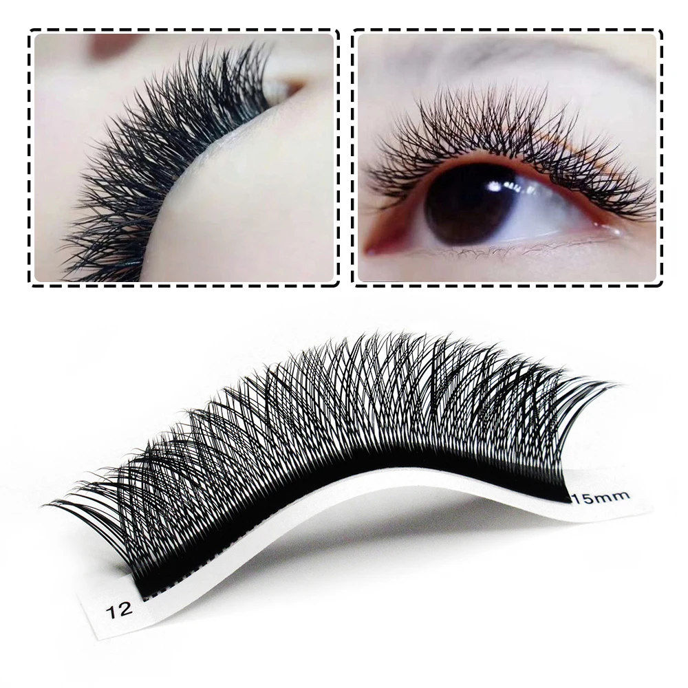 Handmade Natural YY Eyelash Extention YY Lash Y Shape Mink Eyelash Extension Supplies  Easy Fan Lashes  0.07  C D Mix  Natural