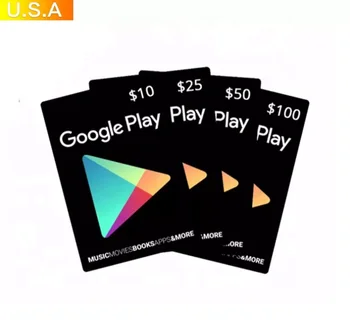 $100 Gmail Loaded Gift Cards US Recharge Account Google Play