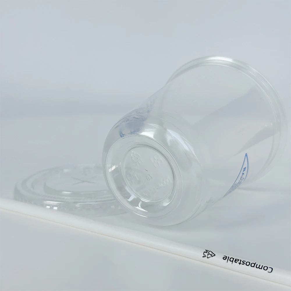 Plastic Cups for Bubble Tea with Dome Lid for Ice Cream Custard Gelato Affogato Churros Yogurt