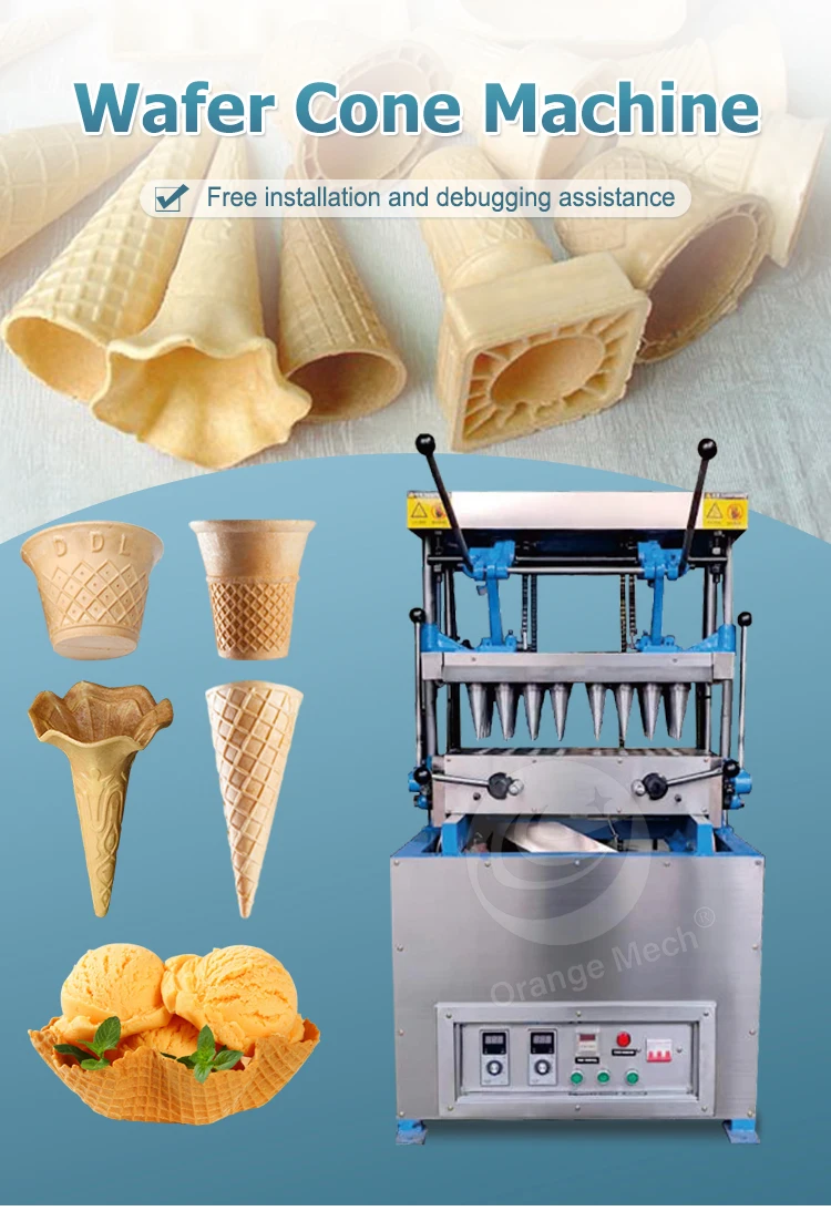 Orme Edible Chocolate Cup Mini Wafer Pizza Softy Cone Make Production ...