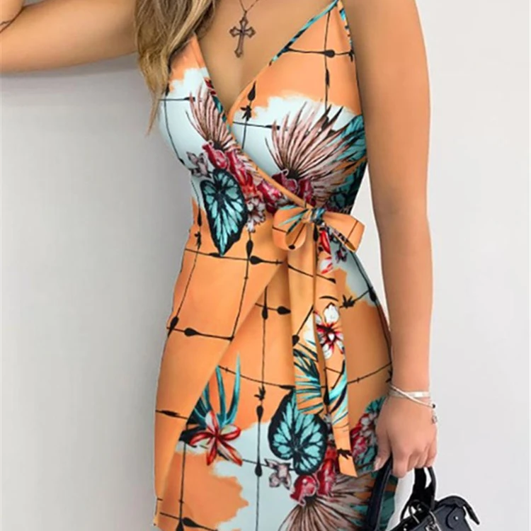 tropical print summer dresses