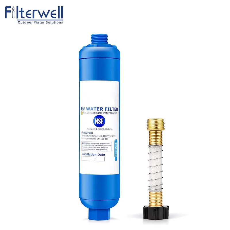 Filterwell Kdf Carbon Car House Inline Portable Rv Water Filter System