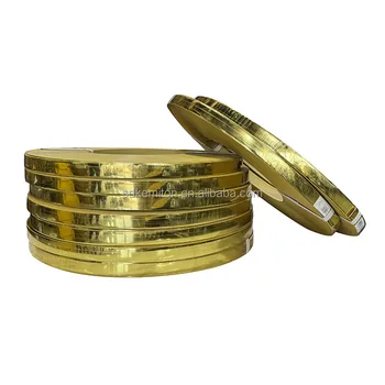PVC Gold and Silver Brushed Mirror Surface Brushed Gold Edge Sealing Strip Hot Melt Tape Adhesive Edge Banding Tapes