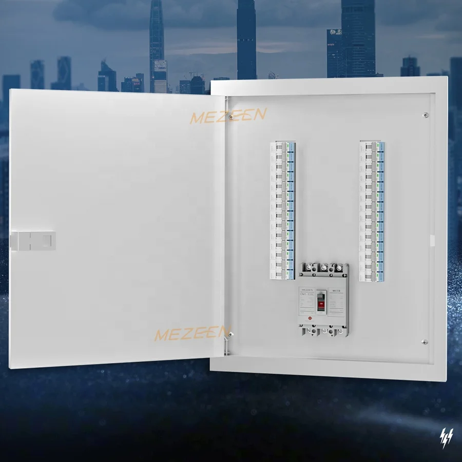 3 Phase MCB Distribution Box with MCCB Busbar Pan Assembly Steel Sheet Enclosure Cabinet Metal MCB Box IP54