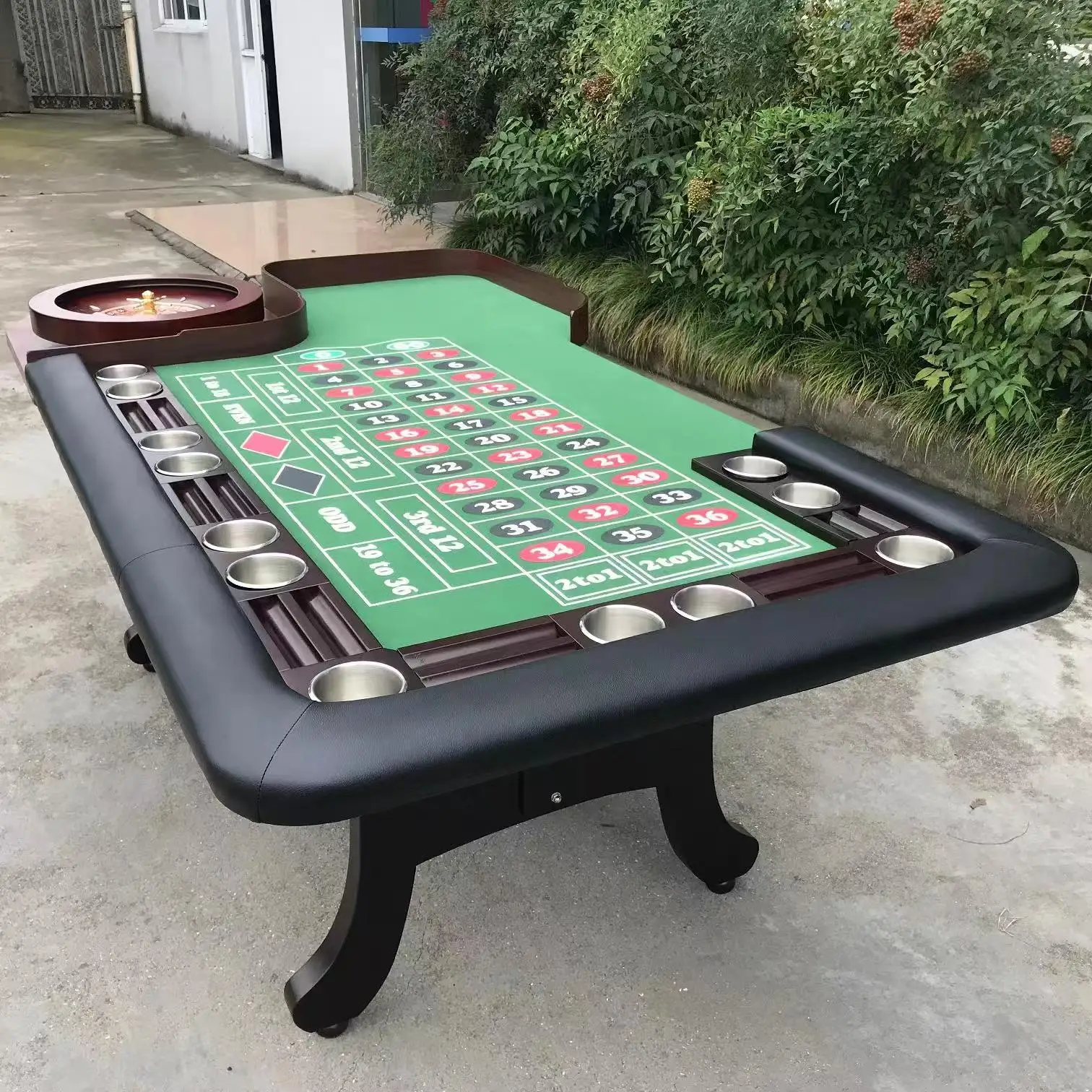 Beibeiying Roulette Wheel Table - Fireproof Casino Standard