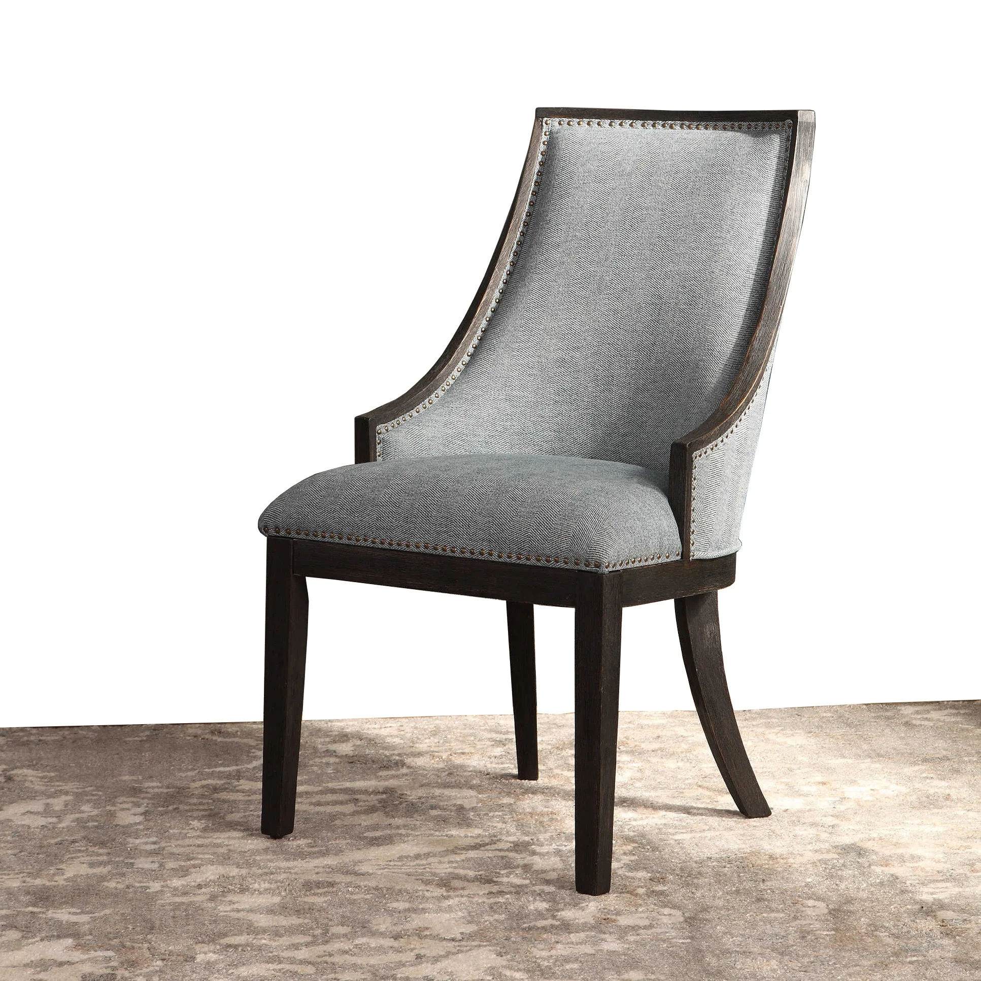 Vietnam Wholesale Custom Furniture Design Wood Modern Fabric Upholstered Dining Chair Buy Upholstered Dining Chair