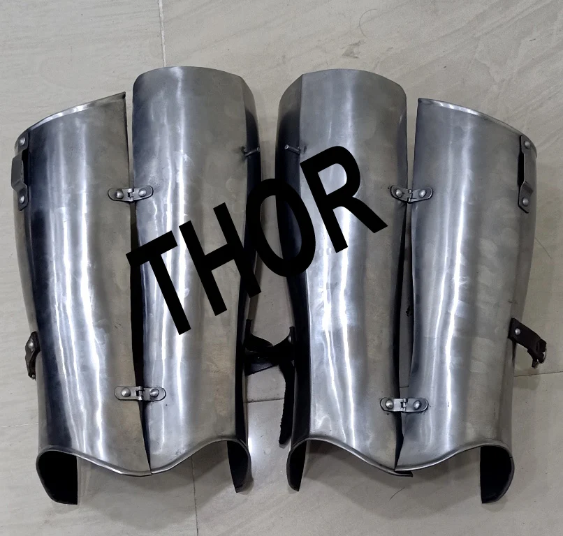 Full Arm Guard Armor Set Medieval Knight Crusader Spartan Steel Armor 