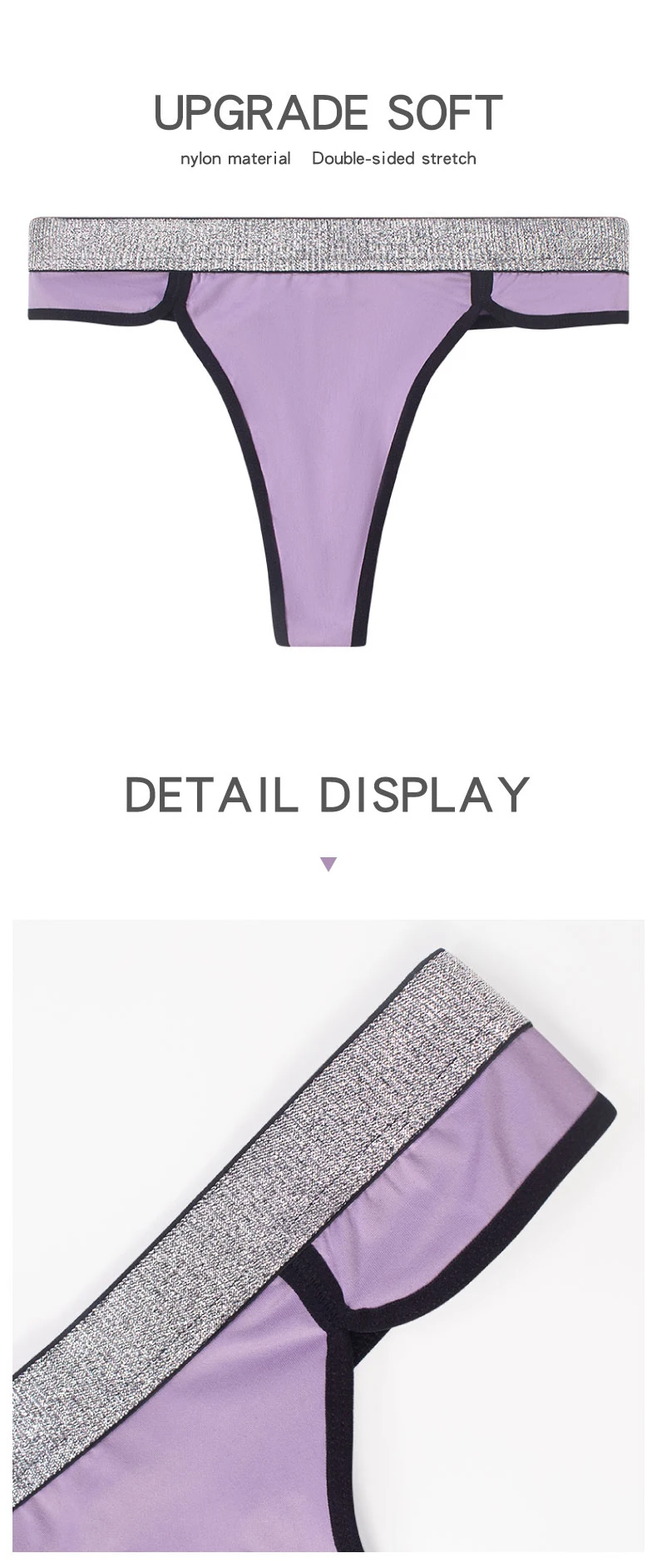 Custom Women Hot Sexy Breathable Thong Pants Ladies Low Rise Comfortable Seamless Traceless G