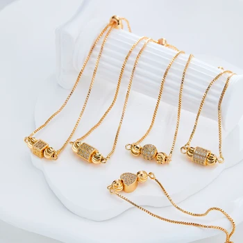 china wholesale gold plated  18k Golden Women's Fashion Jewelry Adjustable Copper Bracelet