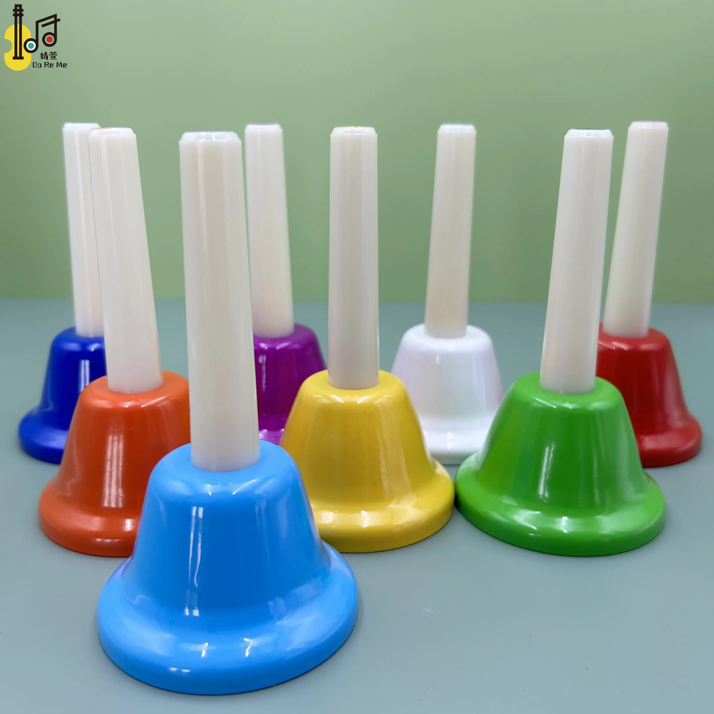 8note Preschool Kids Gift School Favor Metal Handbell Noise Maker Baby