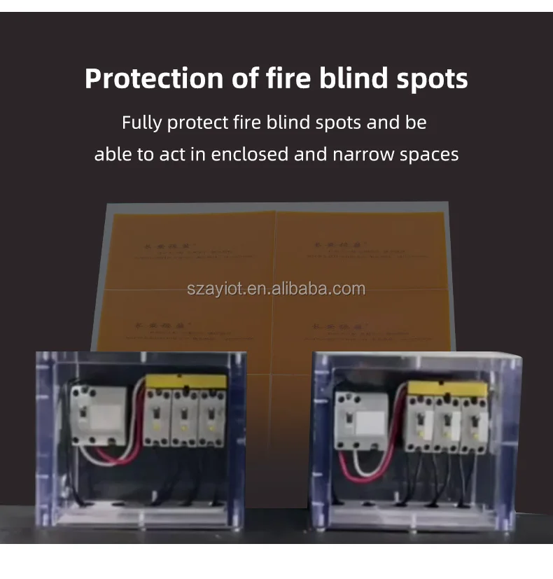 High Speed Fire Extinguishing Stickers - Automatic Release