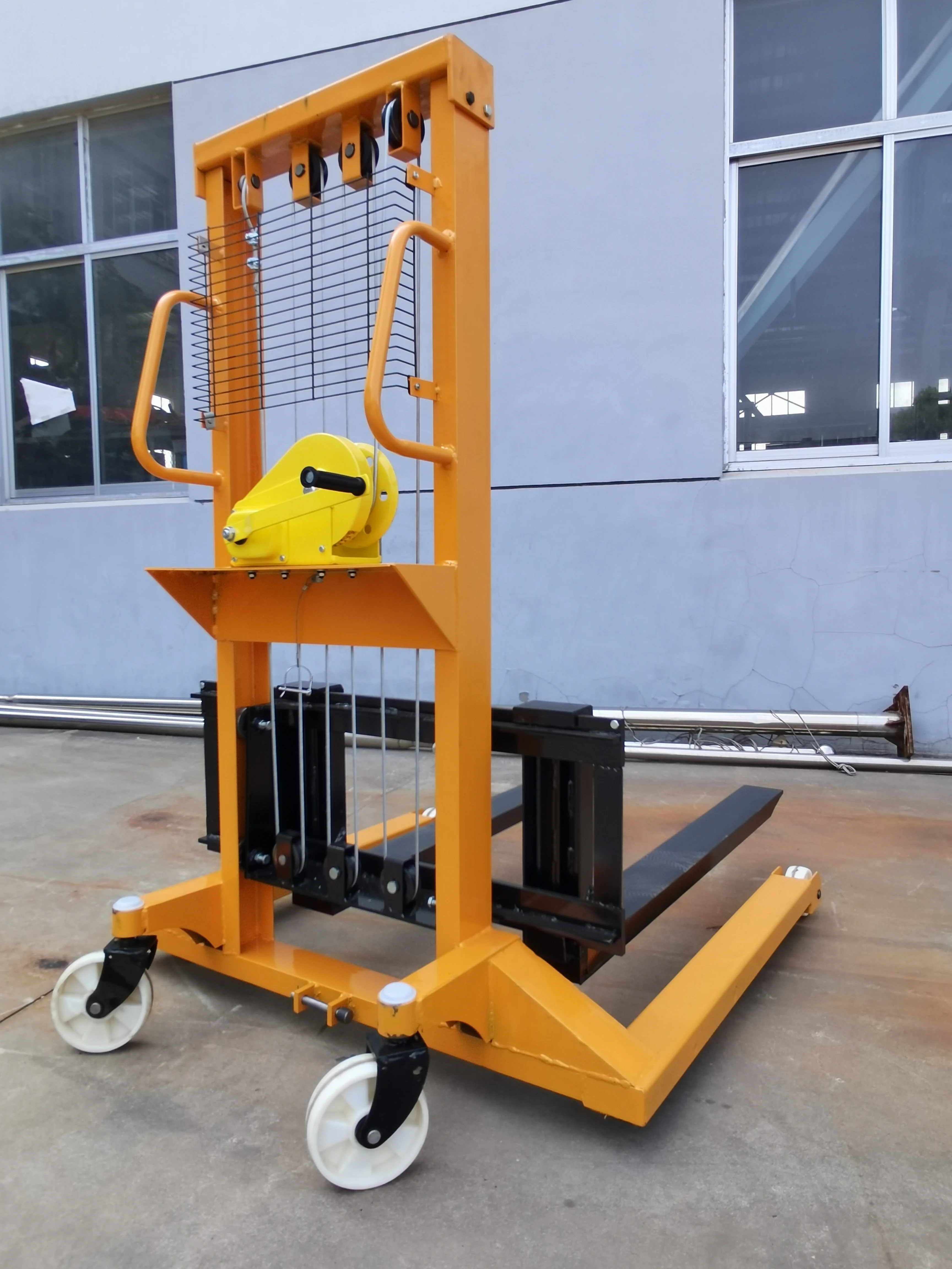 1 Ton Manual Lift Stacker with Self Lock Remote Control 1000kg Loading ...