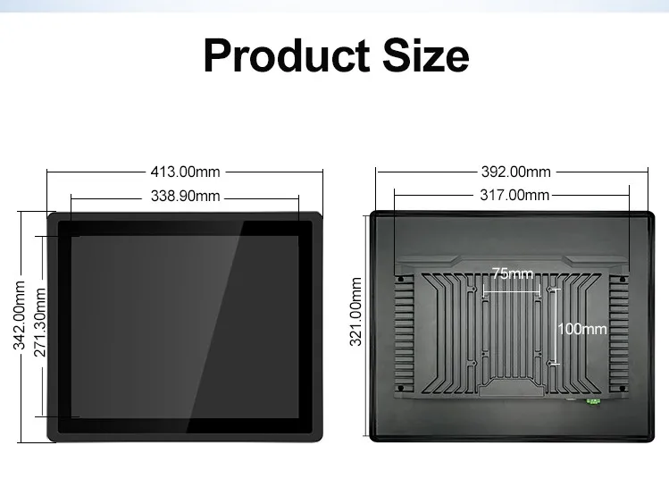 Intel All-in-One Industrial Computer Win10 IPS SSD VGA/USB/WiFi Quad Core I3/i5 DDR3 Touch Screen Panel PC