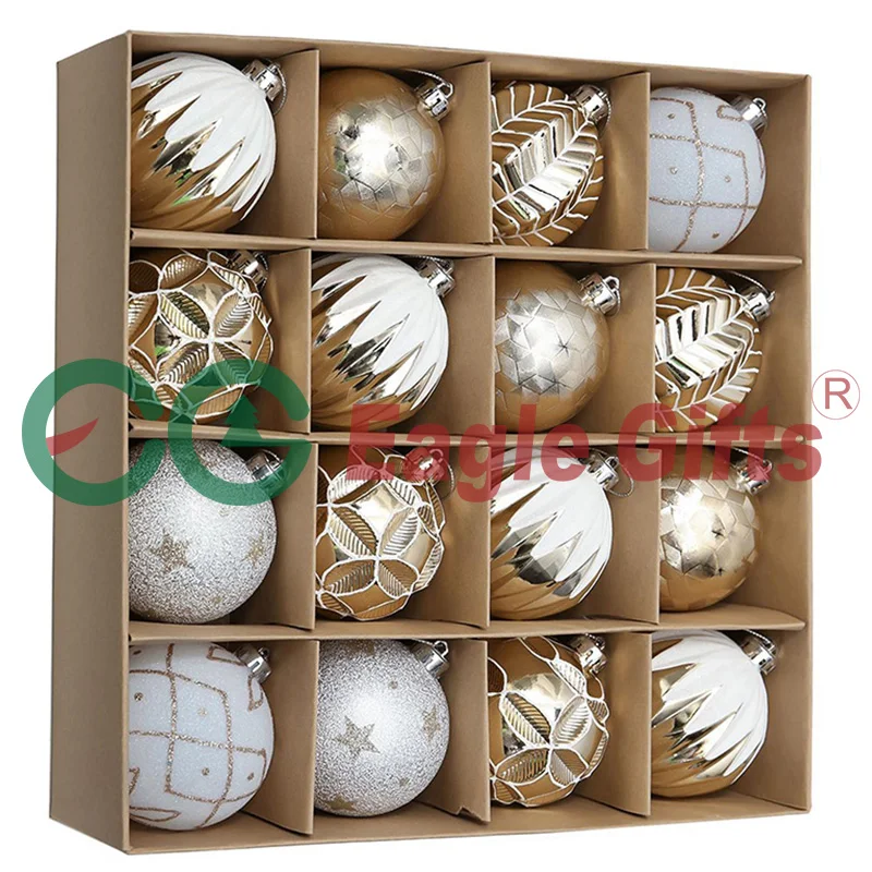 ASTNIC Set Palla di Natale 65mm/2.56, Addobbi Natalizie per Albero