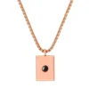 Rose Gold Photo Projection Necklace