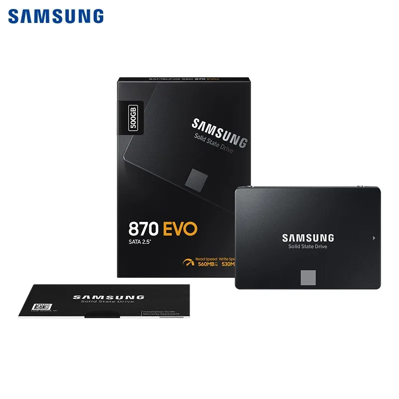 Samsung 870 EVO SSD - 500GB High-Speed Hard Drive