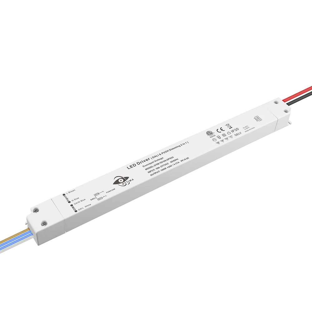 UL ETL FCC 220v 120v Input Led Driver 150w 24v Dali Dimmable Led Panels Driver Cb Approved
