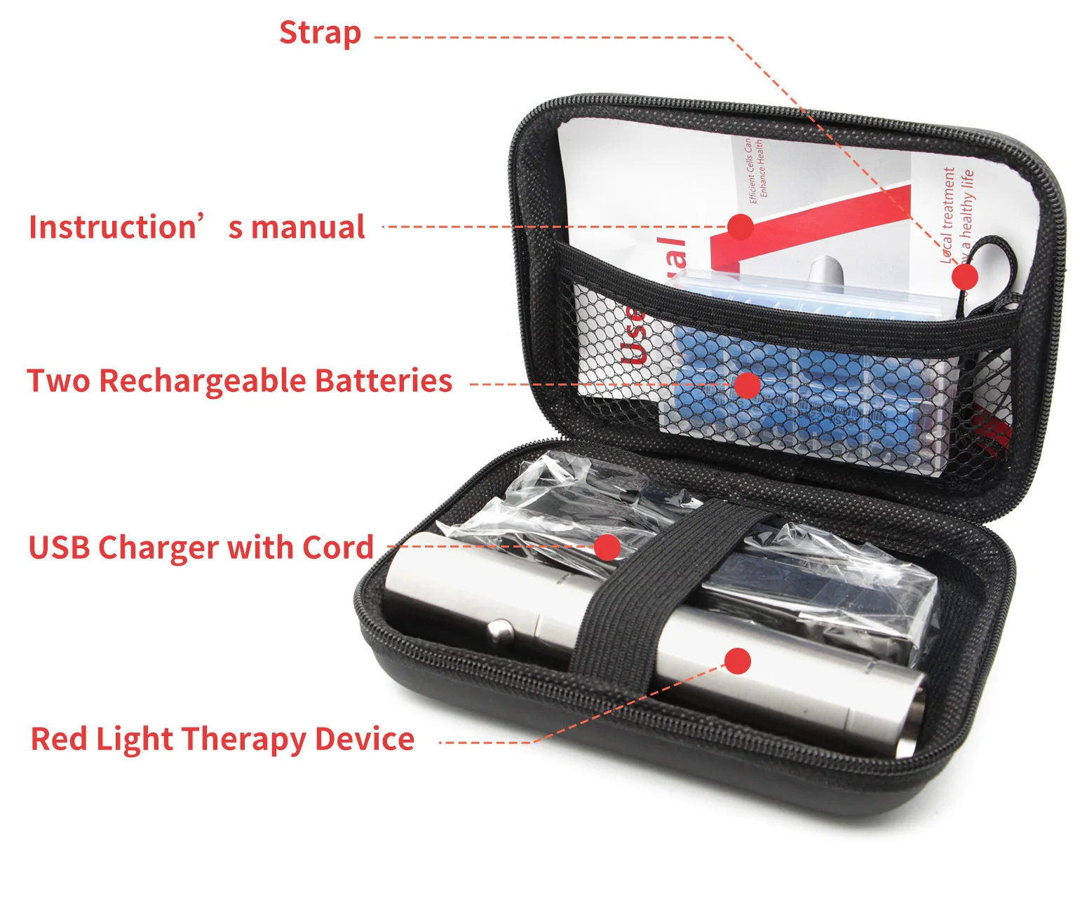Portable Handheld Near Infrared Red Light Therapy Torch Wand for Beauty Equipment Body Horse Pet